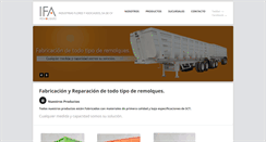 Desktop Screenshot of ifaremolques.com